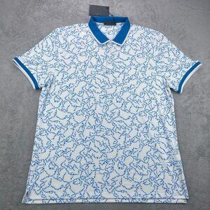 G FORE Golf Polo Shirt Men's Size XL Jersey Star Dust Banded Sleeve Tech Jersey